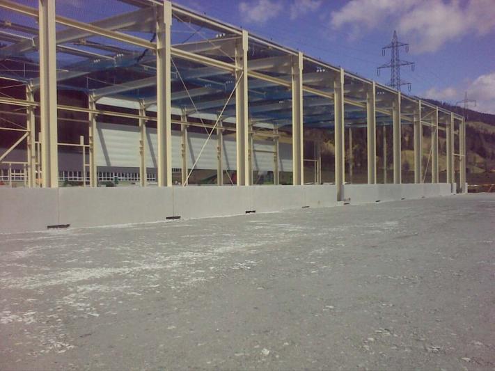 Gasperlmair, Wagrain: Neubau Produktions- und Lagerhallen - Massivbau